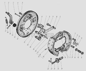 Валик щита стояночного тормоза (без рычага) Урал 4320-3507140 43203507140 УралАЗ