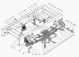Кронштейн стабилизатора 6364-2916056 (АО"АЗ" УРАЛ") 63642916056 УралАЗ