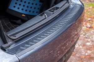 Накладка на задний бампер для MITSUBISHI Outlander 2007-2010, шагрень