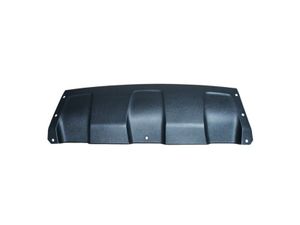 Накладка на передний бампер, шагрень, 1шт, черная, ABS-пластик 2мм, для авто Renault Duster 2010-2015