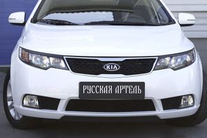 Реснички на фары под покраску, 2шт, для авто Kia Cerato 2009-2013