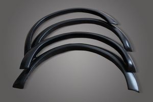 Расширители колесных арок, шагрень, 4шт, черные без покрытия, не требуют покраски, ABS-пластик, устанавливаются в штатные места без сверления крыла, у