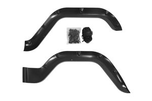 Расширители колесных арок без молдингов двери, шагрень (глянец RUH-003400), 4шт, черные, ABS-пластик (возможен заказ отдельно передних и задних), для