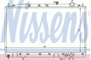 Радиатор, охлаждение двигателя 62836 Nissens