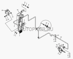 Бачок тормозной жидкости (сцепления) с датчиком БАВ 1044/1065, шт bp10441620005 Baw