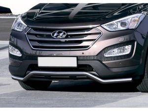Защита переднего бампера d57 волна + комплект крепежа, RIVAL, Hyundai Santa Fe 2012-2016/Hyundai G r2306001 Rival