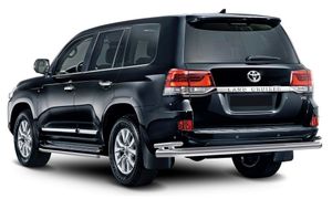 Защита штатного порога d42 + комплект крепежа, RIVAL, Toyota Land Cruiser 200 2011-2015- r5713014 Rival