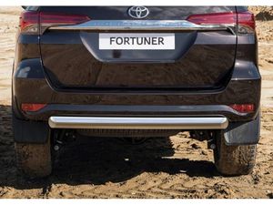 Защита заднего бампера d76 короткая + комплект крепежа, Rival, Toyota Fortuner 2017- r5720006 Rival