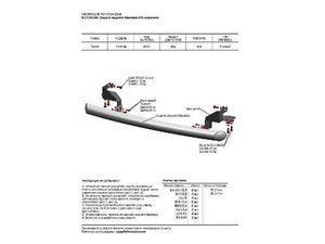 Защита заднего бампера d76 короткая + комплект крепежа, Rival, Toyota Fortuner 2017- r5720006 Rival