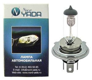 Автолампа H4 12V 60/55W P43t Nord YADA