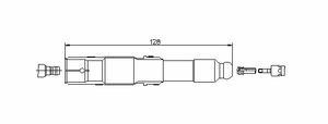 Наконечник свечи зажигания для Mercedes Benz G-Class W463 1989> 13229/1 Bremi