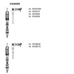 Комплект проводов зажигания 212AD200 Bremi