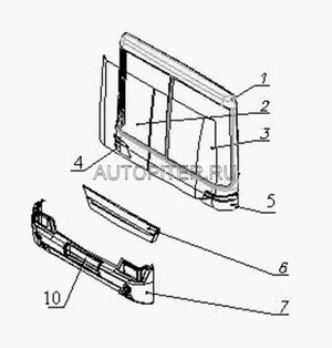 Панель боковая левая 5299530158101 Нефаз