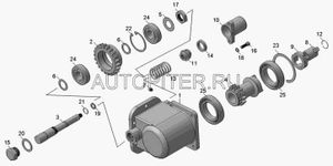 Поршень пневмоцилиндра коробки отбора мощности (КОМ) КАМАЗ 55114202068 Нефаз