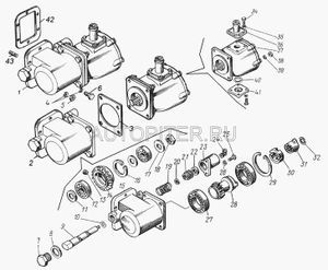 Поршень пневмоцилиндра коробки отбора мощности (КОМ) КАМАЗ 55114202068 Нефаз