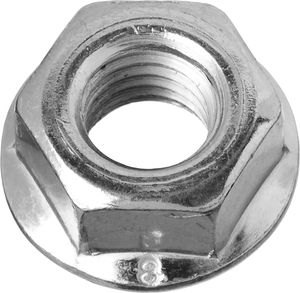 ЗУБР DIN 6923, кл. пр. 6, M10, цинк, 4 шт, гайка с фланцем (303636-10) 30363610 Зубр