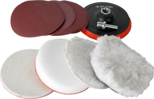 Набор полировальных насадкок для дрели/УШМ 125 мм  7 шт 3591125h7 Зубр