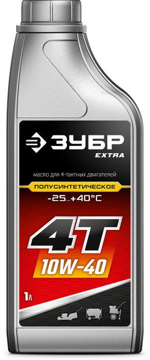 Присадка 4-х такт.1л 10W40 п/синт Зубр (70611-1) 706111 Зубр