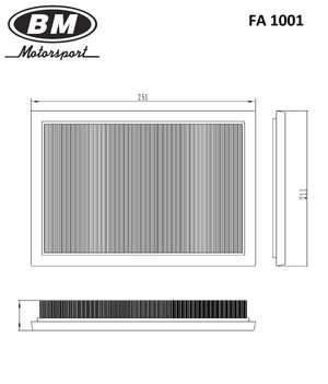 ФИЛЬТР ВОЗДУШНЫЙ, NEXIA, ESPERO fa1001 BM