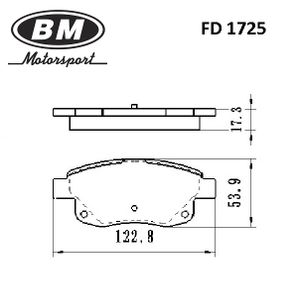 Колодки тормозные задние дисковые к-кт для Ford Transit 2006-2013 fd1725 BM
