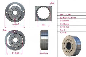 Ротор, статор и пластины насоса ГУР MITSUBISHI,SUZUKI agmt016rotor AUTO-GUR
