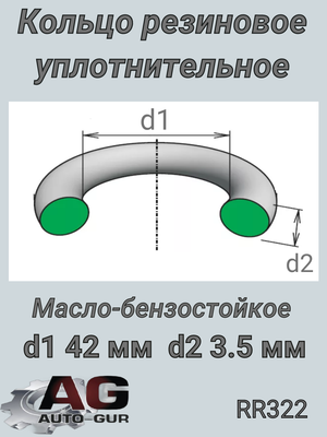 Кольцо уплотнительное rr322 AUTO-GUR