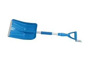 Лопата DOLLEX для снега 85 - 110 х 24 см с телескопической ручкой, металлический кант LPT-2298, шт