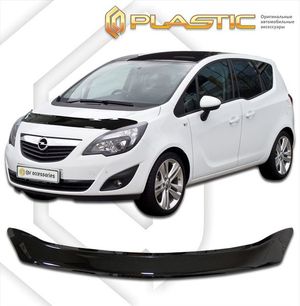 Дефлектор капота Opel Meriva 2011 (Classic черный) 2010010106669 CA-plastic