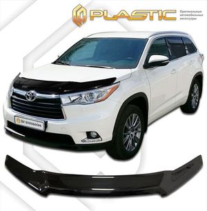Дефлектор капота Toyota Highlander 2013–2020 (Classic черный) 2010010109325 CA-plastic