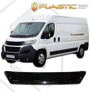 Дефлектор капота Peugeot Boxer 2014–н.в. (Classic черный) 2010010110864 CA-plastic