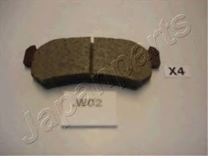 Колодки тормозные дисковые задние Daewoo/Chevrolet PP-W02AF Japanparts