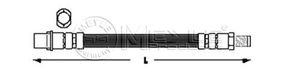 Шланг тормозной передний для Mercedes Benz W202 1993-2000 014 042 0012 Meyle