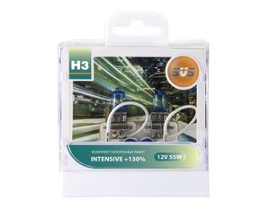 Лампа фары H3 55W (+130%) INTENSIVE 2шт+W5W NEW! 0200020000 SVS