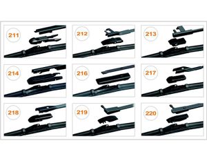 Щетка стеклоочистителя бескаркасная SVS серия AeroMax 300мм, 9 адаптеров. 0440001000 SVS