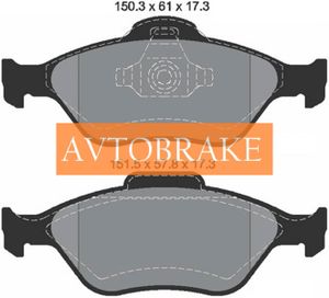 Колодки тормозные передние Ford Fiesta, Fusion, Mazda 2