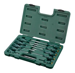 Набор крестовых и шлицевых отвёрток 10 предметов