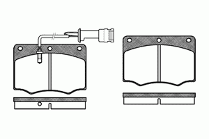 Комплект тормозных колодок, дисковый тормоз