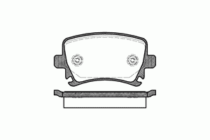 Колодки тормозные задние дисковые к-кт для VW Golf VI 2009-2013