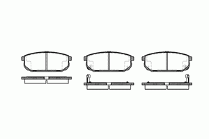 Колодки тормозные задние дисковые к-кт для Kia Sorento 2002-2009 21042.02 Roadhouse
