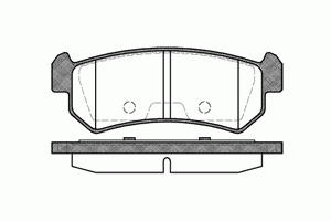 Колодки тормозные задние дисковые к-кт для Daewoo Nubira 2003-2007 21048.00 Roadhouse