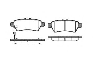 Колодки тормозные задние дисковые к-кт для Nissan Pathfinder (R51) 2005-2014 21188.01 Roadhouse