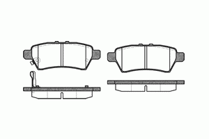 Колодки тормозные задние дисковые к-кт для Nissan Pathfinder (R51) 2005-2014 21188.01 Roadhouse