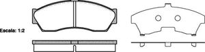 Комплект тормозных колодок, дисковый тормоз