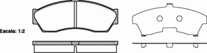 Комплект тормозных колодок, дисковый тормоз