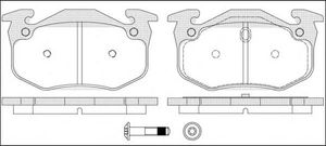 Колодки тормозные задние дисковые к-кт для Renault Clio II/Symbol 1998-2008