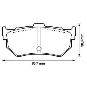 Комплект тормозных колодок, дисковый тормоз