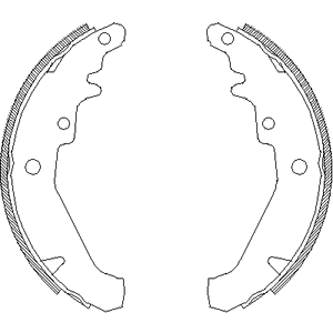 Колодки барабанные к-кт для Fiat Palio 1996-2009 4139.00 Roadhouse