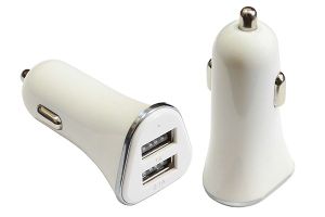 Зарядное устройство 1224V на 2хUSB разъема 5V-2.1А, 1.0А (свет. подсветка) AT08602 at08602 AT