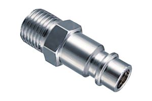 Фитинг прямой (переходник); резьба 1/4 (наружн.) - быстросъем (папа) at10790 AT