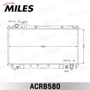 Радиатор TOYOTA RAV4 2.0 94-00 паяный ACRB580 Miles